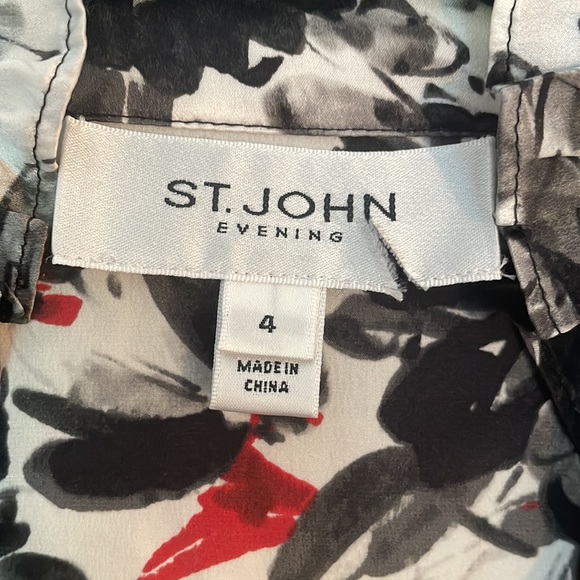 St. John Evening Silk Top. - Picture 2 of 4
